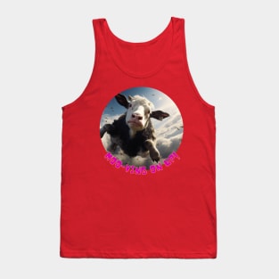 MOO-VING ON UP! Tank Top